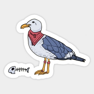 Seagull: Trash Gangster Sticker